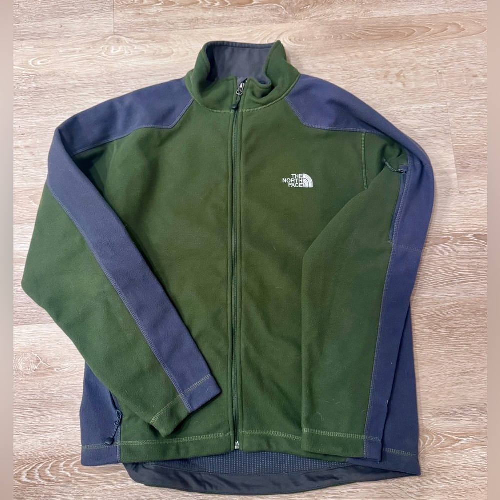 NWOT Vintage The North Face Windwall Green Fleece Jacket Large